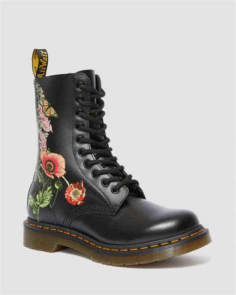 1490 WILD BOTANICS FLORAL HIGH BOOTS In Multi Dr Martens