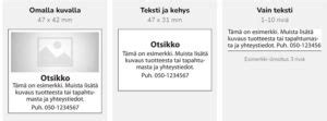 Rivi-ilmoitukset - Asiakaspalvelu