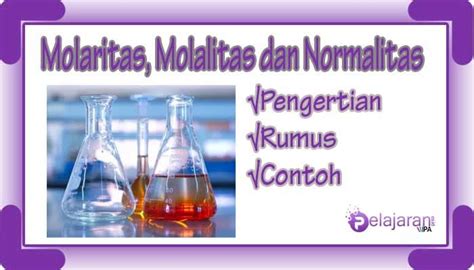 Pengertian Dan Rumus Molaritas Dan Contoh Soal Molaritas Lengkap My