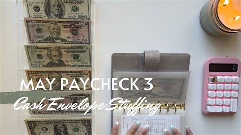 May Budget Cash Envelope And Sinking Fund Stuffing Paycheck