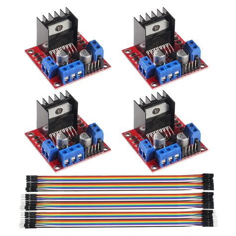 Buy AEDIKO 4pcs L298N Motor Drive Controller Board Module Dual H Bridge