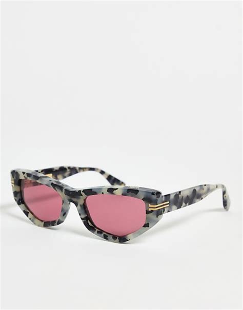 Marc Jacobs Cat Eye Sunglasses In Havana Grey Asos