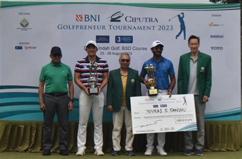 Bni Ciputra Golfpreneur Tournament Yuvraj Singh Sandhu Juara