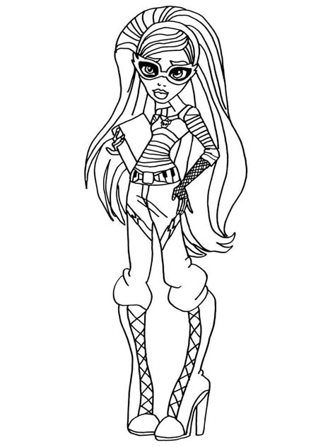 Monster High Coloring Pages Draculaura And Clawd