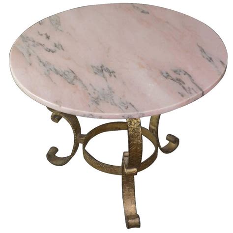 Small Round Coffee Table With Marble Top For Sale At 1stdibs