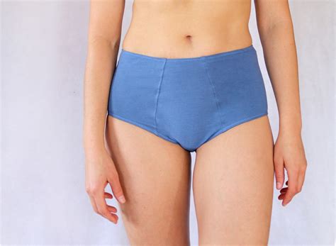 Pure Organic Cotton High Waist Panties Sustainable Womens Etsy