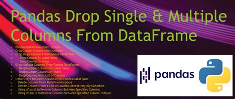 Pandas Drop Multiple Columns From Dataframe Spark By Examples