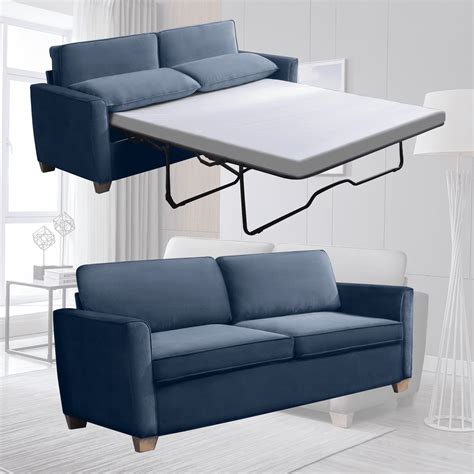 Mjkone Pull Out Sofa Bed Sleeper Sofa Bed With Memory Foam Mattress 2