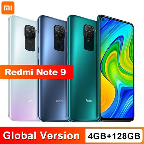 2021 Global Version Xiaomi Redmi Note 9 4gb 128gb Smartphone Helio G85