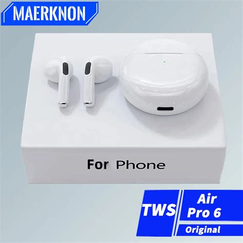 Original Air Pro 6 TWS Wireless Headphones Bluetooth 5 0 Earphones With