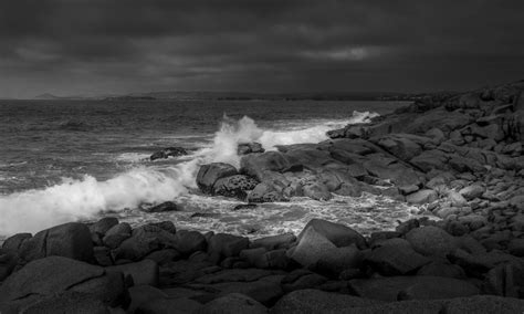 Crashing Waves Majestic Receiver White And Black Australian Photography