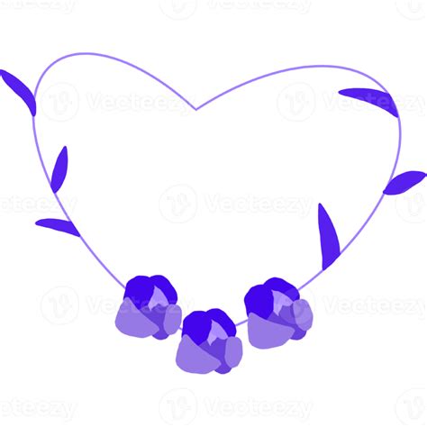 Free Heart Shaped Frame With Flowers 17228840 PNG With Transparent