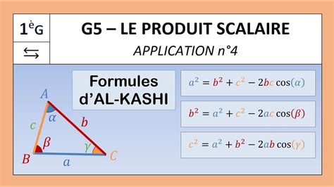 Ntroduire Imagen Formule Al Kashi Produit Scalaire Fr