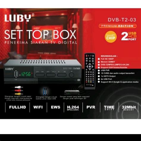 Jual Stb Luby Set Top Box Dvbt C Receiver Tv Stb Dvb T