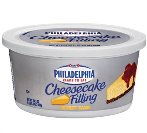 Philadelphia No Bake Original Cheesecake Filling 24 3 Oz Tub Cheese Cake Filling