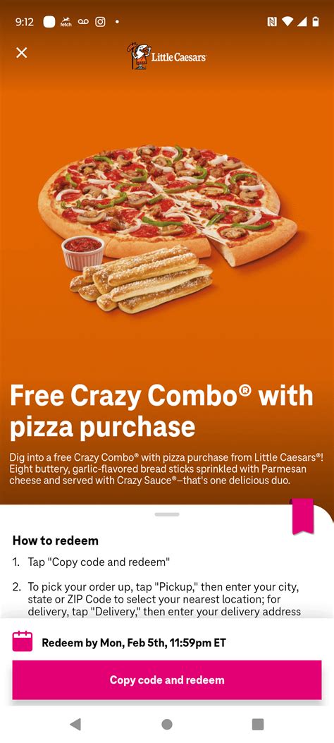 Little Caesars Free Crazy Combo w/ Pizza Purchase : r/Freefood