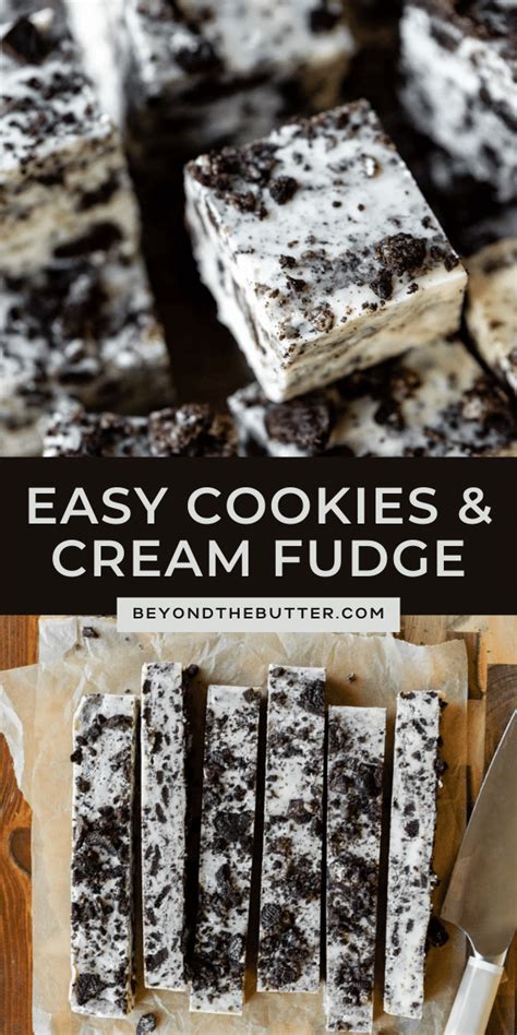 Cookies And Cream Fudge Beyond The Butter