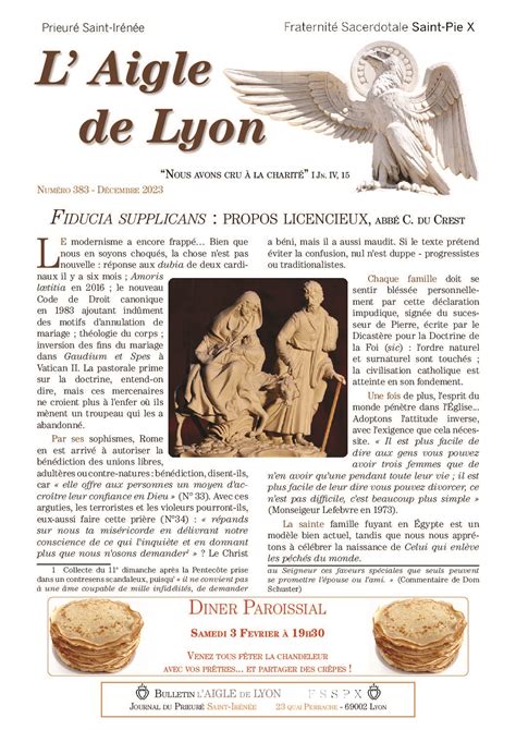 Prieuré Saint Irénée Lyon LPL