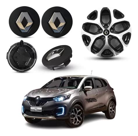 4 Calotas Renault Captur Miolo Roda De Liga Leve Original