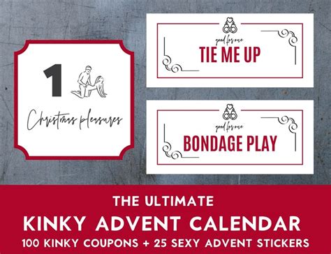 Kinky Adult Advent Calendar 100 Kinky Sex Coupons And 25 Sexy Calendar