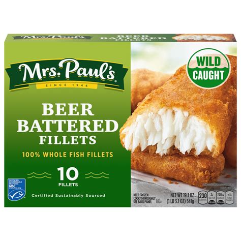 Save on Mrs. Paul's Beer Battered Fish Fillets - 10 ct Frozen Order ...