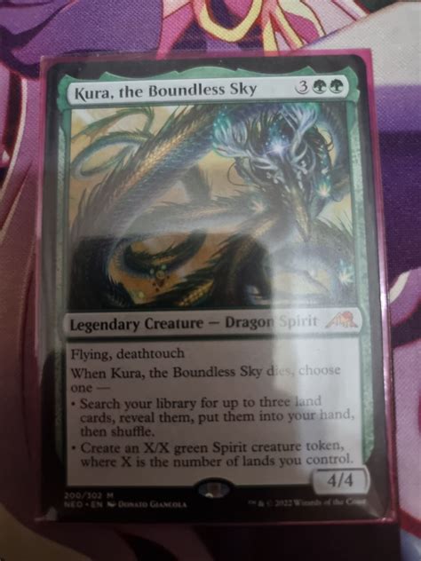 Mtg Kamigawa Neon Dynasty Kura The Boundless Sky Hobbies Toys Toys