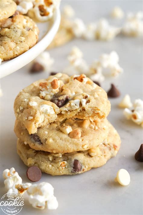 Sweet And Salty Popcorn Cookies Fun Cookie Recipes