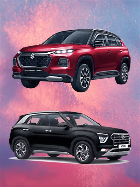 Maruti Suzuki Grand Vitara Vs Hyundai Creta Variants Under Lakh