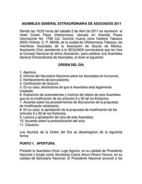 Formato De Acta De Asamblea Images And Photos Finder