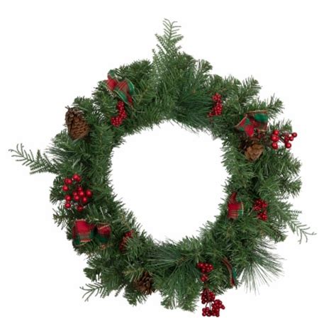 Northlight Pine Cones And Berries Artificial Christmas Wreath With