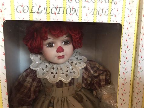 Nib Raggedy Ann And Andy Porcelain Dolls Seymour Mann Connoisseur