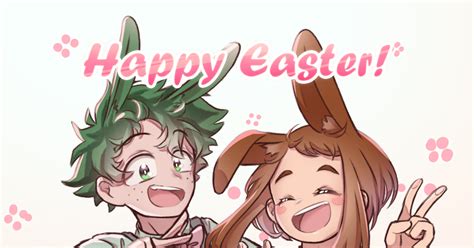 僕のヒーローアカデミア Izuocha Easter Bunnys Bunnyui ♡ ぶんんゆいのイラスト Pixiv