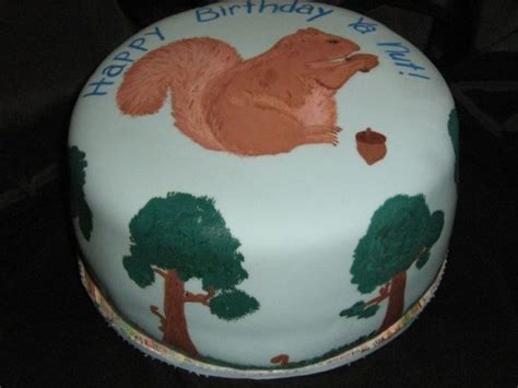 Squirrel Birthday Cake - CakeCentral.com