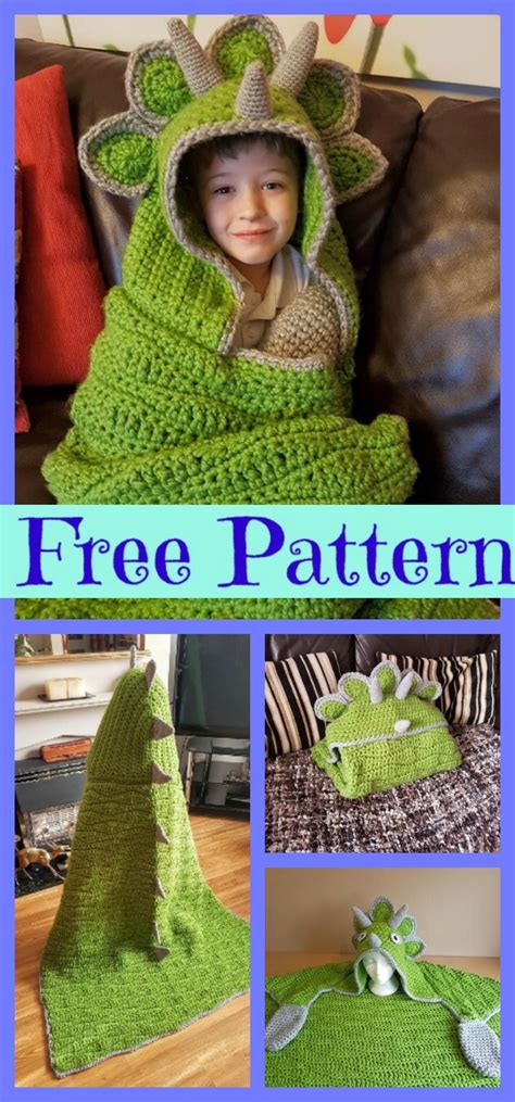 Free Dinosaur Crochet Blanket Pattern Atelier Yuwaciaojp