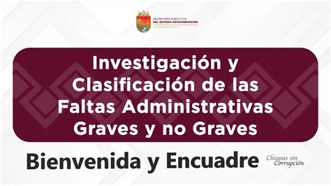 Encuadre Del Curso De Investigaci N Y Clasificaci N De Las Faltas