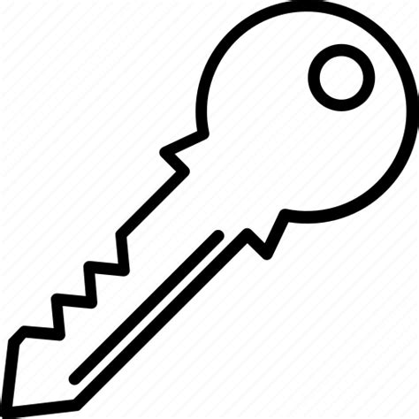 Key Lock Password Private Real Estate Secure Icon Download On
