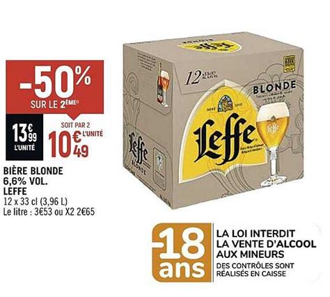 Promo Bi Re Blonde Vol Leffe Chez Spar Icatalogue Fr