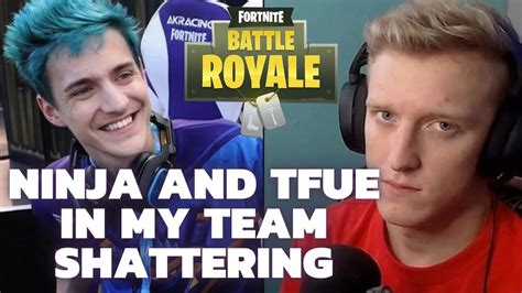 Ninja And Tfue Play Together On My Team And Destroy Youtube