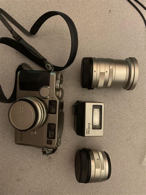 T USA CT Contax G2 With 3 Lenses Flash Boxes Etc For Leica M6