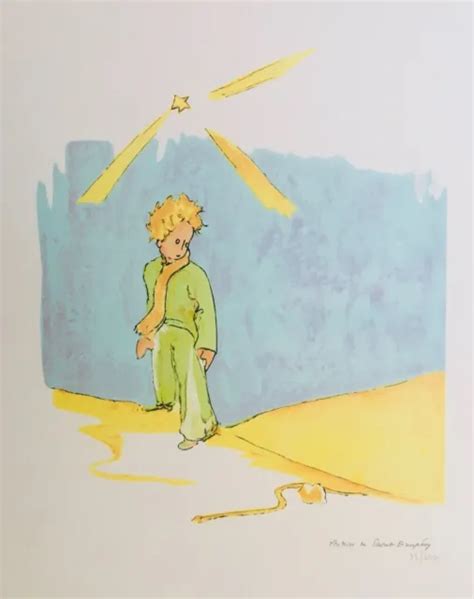 ANTOINE DE SAINT EXUPERY Le Petit Prince Lithographie signée 4