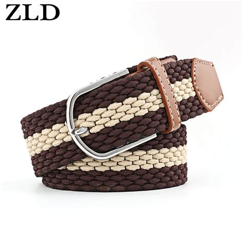 ZLD Ceinture Lastique R Versible Sans Trous Pour Hommes Et Femmes