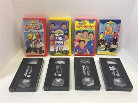 The Wiggles Wiggle Bay Space Dancing Etc Vhs Lot 4 Never Seen On Tv