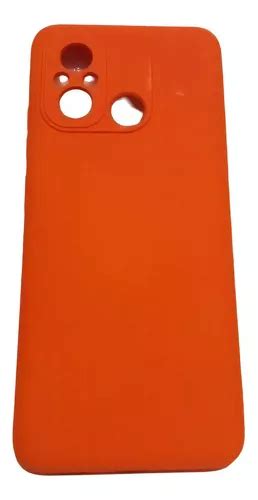 Funda De Silicona Compatible Con Xiaomi Redmi 12c Color Naranja