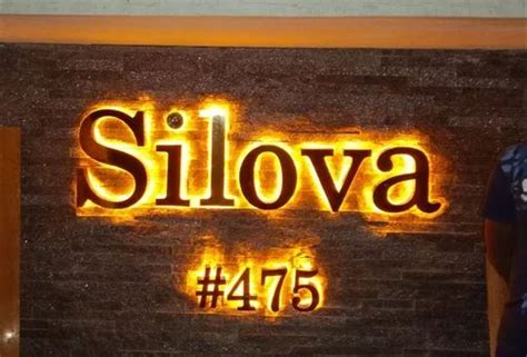 Stainless Steel Letters Sign Board For Outdoor Lighting At Rs 65sq Ft