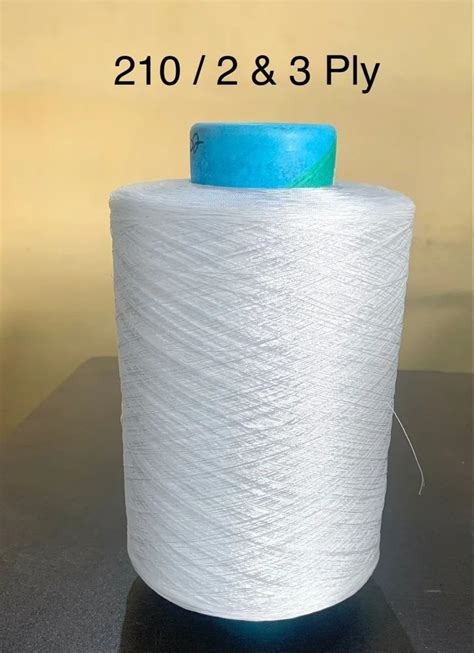 White Raw High Tenacity Denier Ply Polyester Twisted Yarn