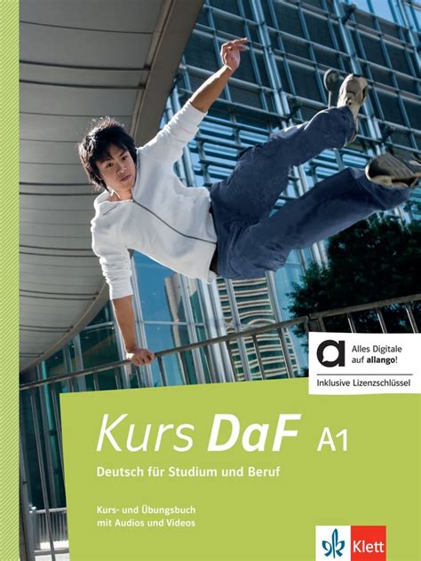 Kurs DaF A1 Hybride Ausgabe Allango Deutsch Schulbuch 978 3