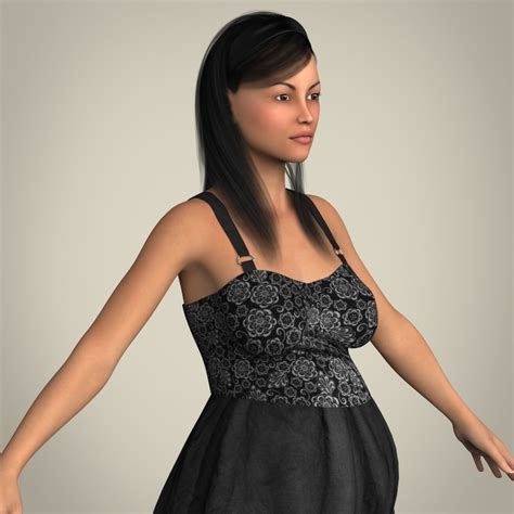 Realistic Pregnant Woman By Cgtools 3docean