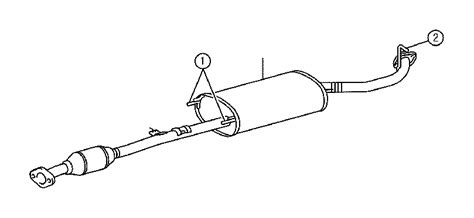 Pipe Assembly Exhaust Center Engine Genuine Lexus Part