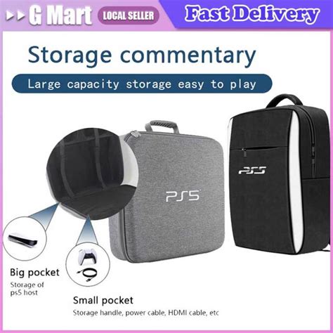 ⭐【laztop Seller】for Ps5 Portable Storage Bag Game Console Tote Bag Protective Case Travel