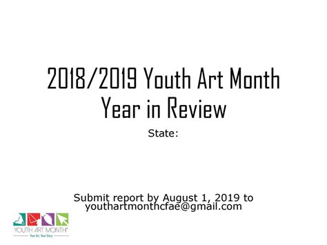 2018 2019 Youth Art Month Year In Review Ppt Download